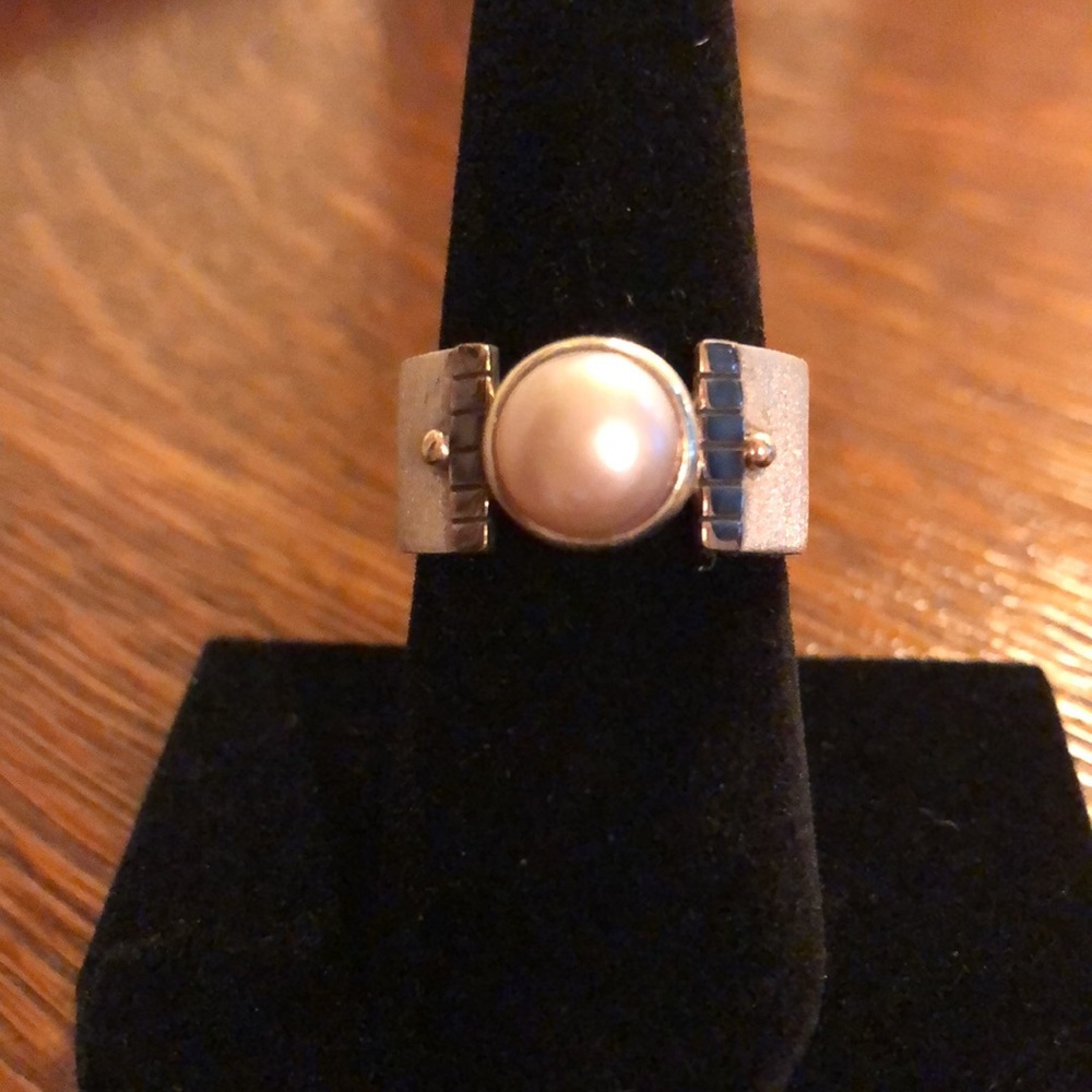 Pearl/Sterling Silver Ring